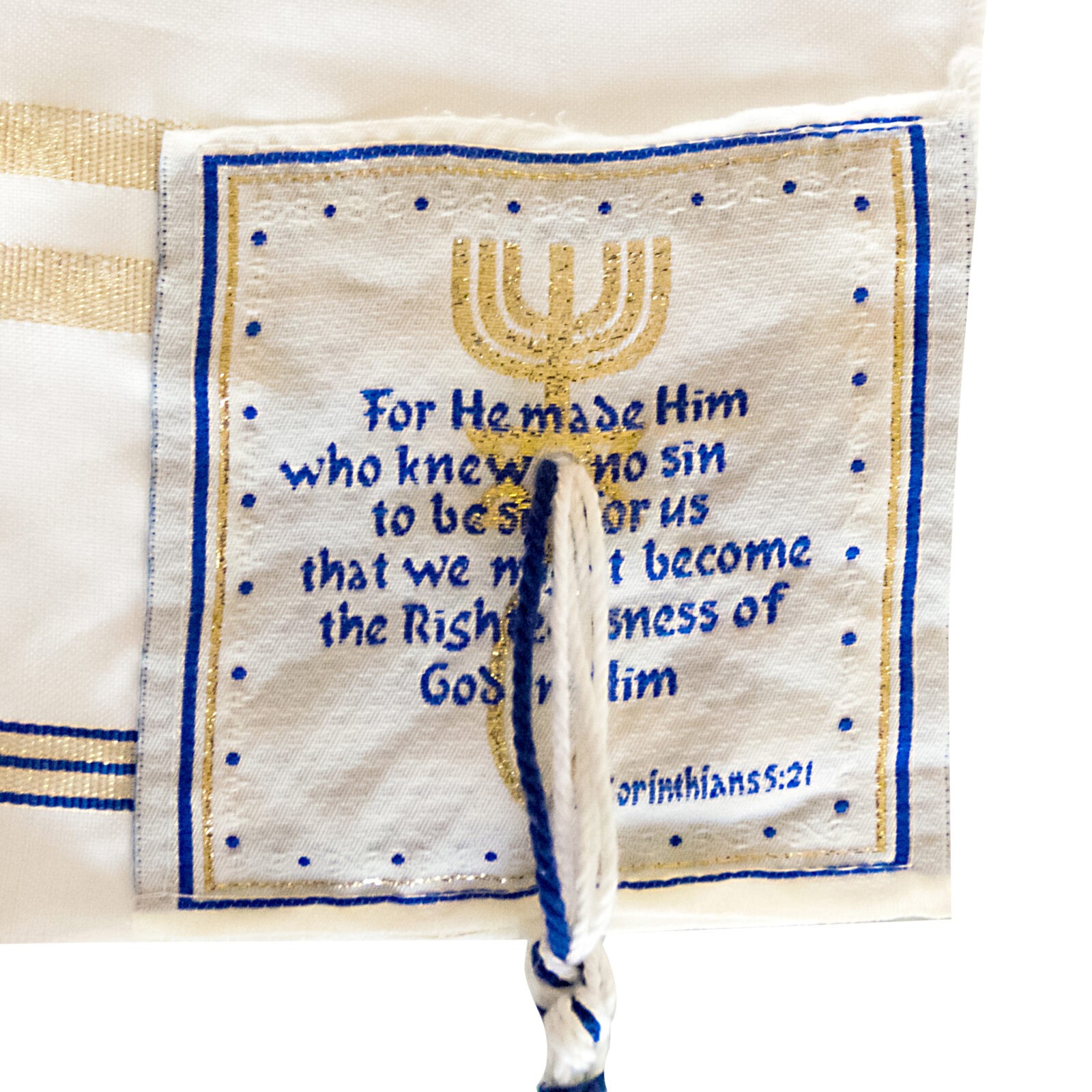 Messianic Tallit / Prayer Shawl & Bag (72″x22)